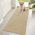 OLANLY Dog Door Mat for Muddy Paws 70x32, Absorbs Moisture and Dirt, Absorbent Non-Slip Washable Doormat, Quick Dry Chenille Mud Mat for Dogs, Entry Indoor Entryway Carpet for Inside Floor, Beige