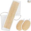 Natural Loofah Back Scrubber for Shower Back Exfoliator Luffa Exfoliating Bath Strap loofah Backs Scrubbers Baths Sponge Bath Shower Scrubber for Men and Women Deeply Clean Invigorate Your Skin