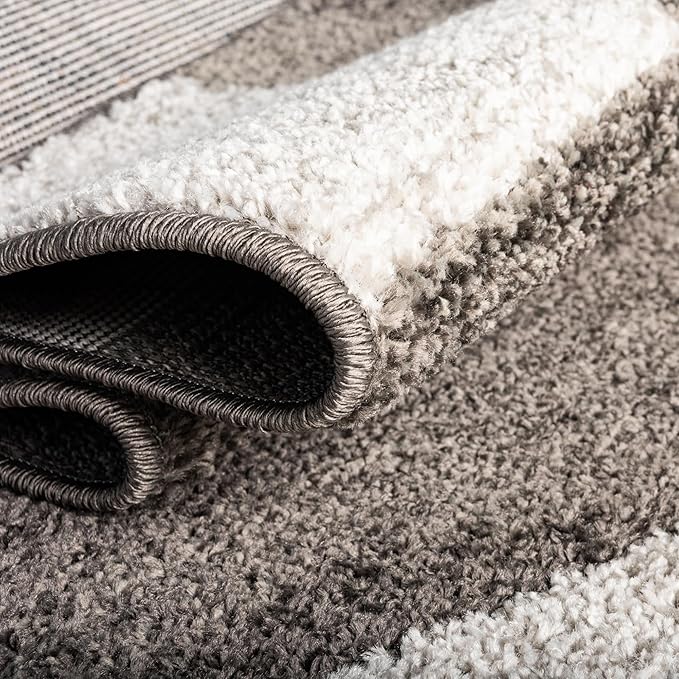 Unique Loom Autumn Collection Area Rug - Providence (3' 3" Round, Gray/ Ivory)