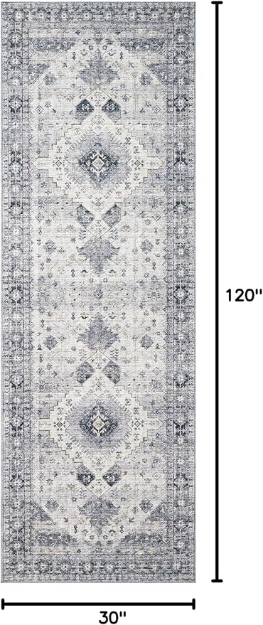 Loloi Skye Collection SKY-02 Silver/Grey 2'-6" x 10'-0" Runner Rug