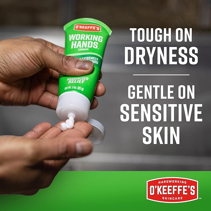 O'Keeffe's Working Hands Hand Cream for Extreme Dryness - 7 oz Tube (1 Pack) - Repairing Skincare for Cracked, Dry Hands