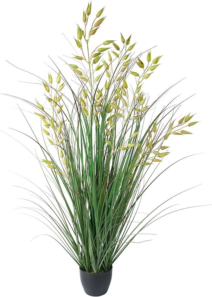 Silk Plants Artificial Plants Artificial Wheat Grass Faux Plants Fake Grass Plant Fake Green Plants Tall Fake Plants Tall Suitable Indoor Home Decor Outdoor Porch Terrace Decor 1PCS(35In