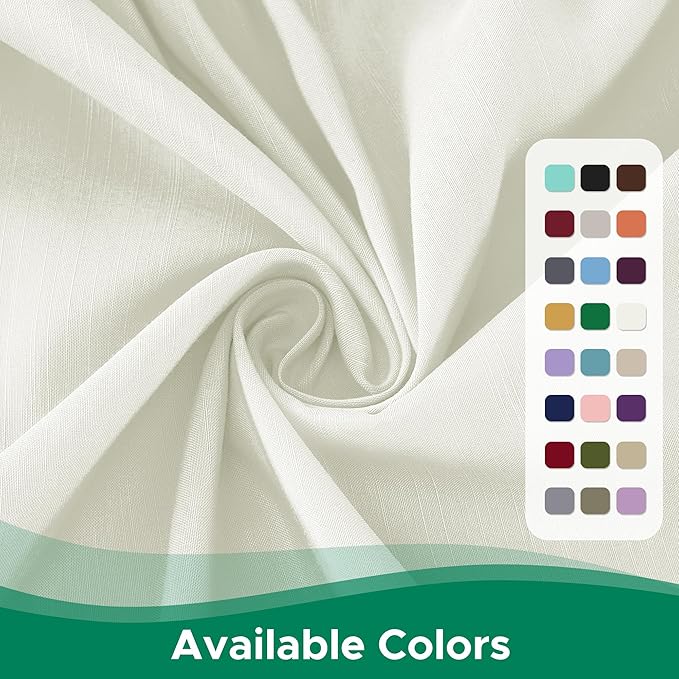 Biscaynebay Wrap Around Bed Skirts for Twin & Twin XL Beds 18" Long Drop, Ivory Adjustable Elastic Dust Ruffles Easy Fit Wrinkle Resistant Silky Luxurious Fabric Machine Washable