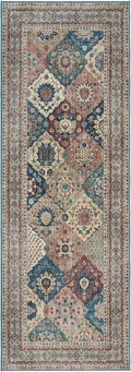 Gertmenian Indoor Boho Rug - 2x8 Runner, Non Slip, Super Strong, Ideal for High Traffic Areas in Entryway, Bedroom, Kitchen - Cinzia, Bronze, 27727