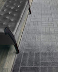 Custom Length Hallway Runner Rug,Slip Resistant,Bricks Anthracite, 26 Inch X 26 feet, Sold and Priced Per Foot