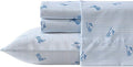 Wrangler - Queen Bed Sheets, Ultra-Soft & Lightweight Bedding with Matching Pillowcases, Lightweight Bed Set for All Season Comfort, Oeko-Tex Certified (Cowboy Pinstripe Blue)