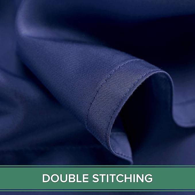 Pure Bamboo Full Sheets, Genuine 100% Organic Viscose Derived from Bamboo Bed Sheet Set, Luxuriously Soft & Cooling, Double Stitching, 2 Year Quality Promise (Full, Cobalt Blue)