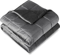 Bare Home Weighted Blanket King Size 25lb (80" x 87") for Adults - Minky Fleece - Premium Heavy Blanket Nontoxic Glass Beads (Grey, 80"x87")