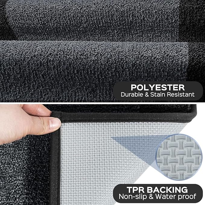 Machine Washable Kitchen Rug 32" x 84", Non Slip Kitchen Mat for Floor, Absorbent Entrance Runner Rug for Bedroom, Hallway, Bathroom, Door (Roll Packing)