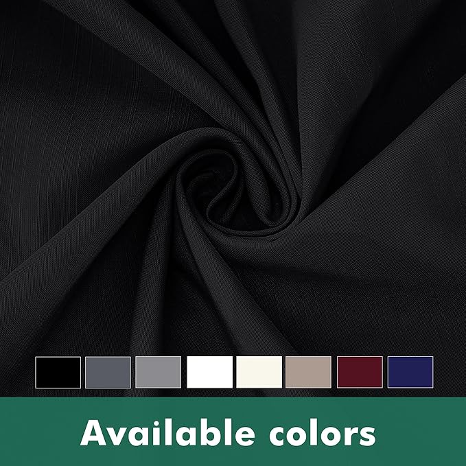 Biscaynebay Wrap Around Bed Skirts with Split Corners for Full Beds 17" Drop, Black Elastic Dust Ruffles Easy Fit Wrinkle & Fade Resistant Silky Luxurious Fabric Solid Machine Washable