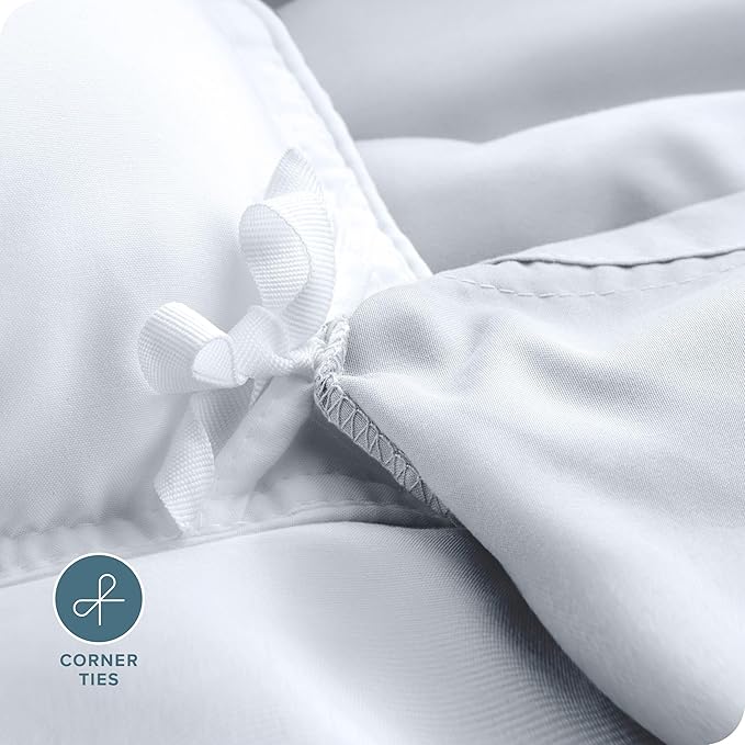 Bare Home Bedding Duvet Cover Extra Long - Premium 1800 Super Soft Collection - Lightweight, Cooling Duvet Cover - Soft Breathable Bedding (Twin/Twin XL, White)