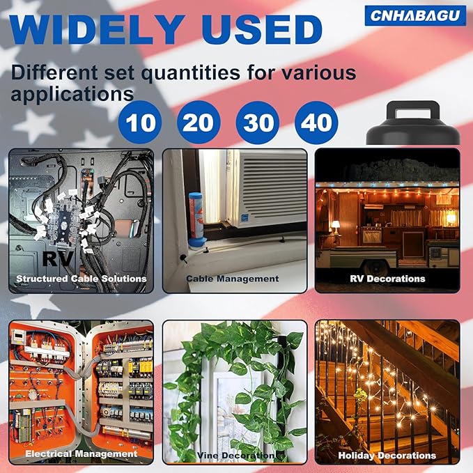 Magnet Zip Tie Mount Base Magnetic Zip Ties Mount Holder Multipurpose Wire Cable Holder Mount Wire Clips Management for Home Office Marine Electrical Wiring (D23 0.9in, 20 Piece)