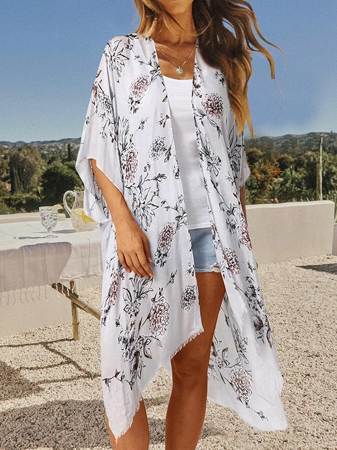 Moss Rose Women Summer Bikini Kimono Bathing Suit Cover Ups for Swimwear