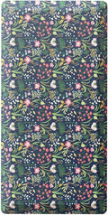 Ophanie Kitchen Mats for Floor, 3/4 inch Thick, 20x39 Anti Fatigue Cushioned Mat, Kitchen Rugs, Waterproof, Comfort Ergonomic Standing Mat for Office, Home, Sink, Blue Flower Non-Slip Ridged Bottom