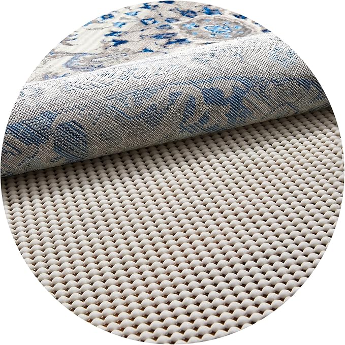 Veken 2x2 Ft Round Rug Pad Gripper for Hardwood Floors, Circle Non Slip Rug Pads for Area Rugs, Thick Rug Grippers for Tile Floors, Under Carpet Anti Skid Mat, Keep Your Rugs Safe and in Place