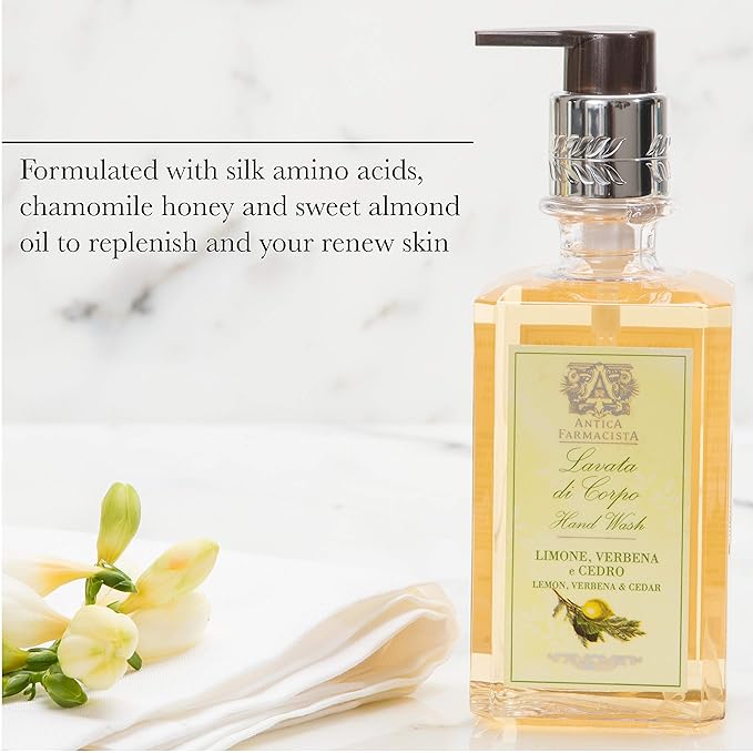 Antica Farmacista Hand & Body Wash - Luxury Nourishing Body Wash - Hydrating Hand Cleansing Wash - Bath & Body Gift - Santorini, 10 fl oz