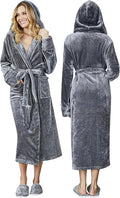 Lotus Linen Plush Robes for Women - Soft Bathrobe, Custom Monogram, Warm Fleece Robe with Pockets