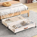 Under Bed Storage with Wheels, XXXL Larger Under Bed Storage Containers with Clear Lids, 36'' Lengthen Under Bed Shoe Organizer for Shoes Clothes(White 2 Pack, XXXL(36"x16.6"x7.48"))