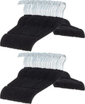 Amazon Basics Slim, Velvet, Non-Slip Shirt Clothes Hangers, Pack of 100, Black