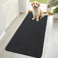OLANLY Dog Door Mat for Muddy Paws 70x32, Absorbs Moisture and Dirt, Absorbent Non-Slip Washable Doormat, Quick Dry Chenille Mud Mat for Dogs, Entry Indoor Entryway Carpet for Inside Floor, Dark Grey