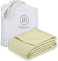 Threadmill Luxury Cotton Blankets for Queen Size Bed | All-Season 100% Cotton Queen Size Blanket | Aster Cozy Lightweight, Soft Breathable Coverlet fits Full Size Bed, 90x92 | Sage Green