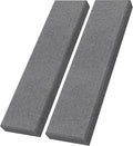 UMIACOUSTICS 2 PCS Fiberglass Acoustic Panels, 48x12x2 Inches Sound Absorbing Panels, Sound Proof Panels for Studios, Office, Home Theater. (Heather)