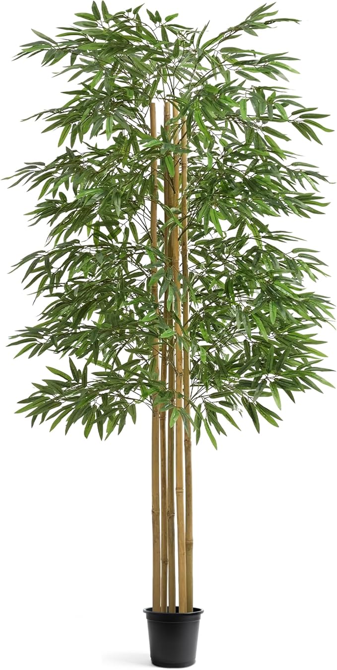 Maia Shop 71in Artificial Bamboo Tree Plant for House, Apartment or Office – Realistic Fake Indoor Plants for Living Room, Bedroom, Bathroom, Entryway or Patio – Faux Greenery for Home Décor