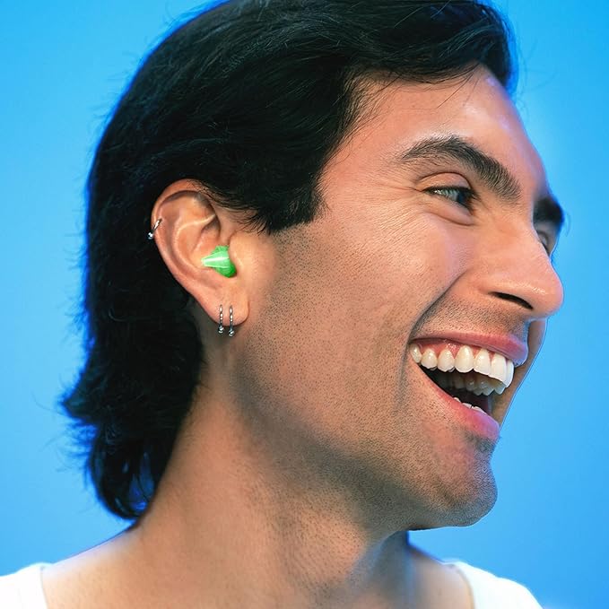 Eargasm Afterglow High Fidelity Earplugs - Reusable Glow-in-The-Dark Noise Reduction Hearing Protection Ear-Plugs with Carrying Case for Concerts, Festivals, Raves, Musicians, Live Music, Sports