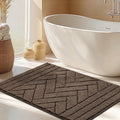 hicorfe Indoor Doormat,Front Back Door Mat Rubber Backing Non Slip Door Mats 20"x31.5" Absorbent Resist Dirt Entrance Doormat Inside Floor Mats for Entryway Washable Low-Profile(Camel)