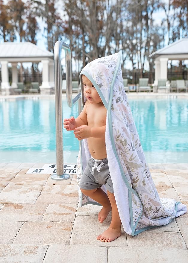 Copper Pearl Hooded Bath Towels Premium Knit/Terry Cloth Baby Towels with Hood, Pockets, and Cool Designs - Great to Gift and Make Bath Time Fun - Baby Bath Towel, Rex