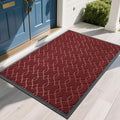 Yimobra Extra Large Door Mat 60x36, All-Season Waterproof Doormat Outdoor Entrance, Heavy Duty Non-Slip Outside Door Mat for Garage Patio Proch Entryway Indoor, Easy Clean, Red