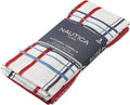 Nautica 100% Cotton Kitchen Towels Set of 3 | 18" X 28" Super Absorbent Reusable Cleaning Cloths, Tea Towels, Hand Towels for Drying Dishes | Red/White Plaid Dish Towels for Kitchen Shops & Bars