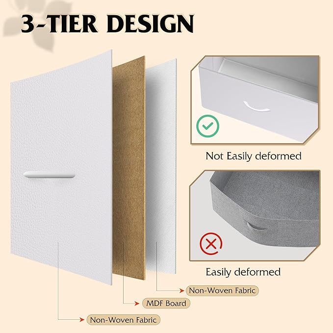 WLIVE Night Stand with Charger Station, White Nightstand with 2 Fabric Drawers, Bedside Table, Small Dresser for Bedroom, Side Table with USB Ports and Outlets