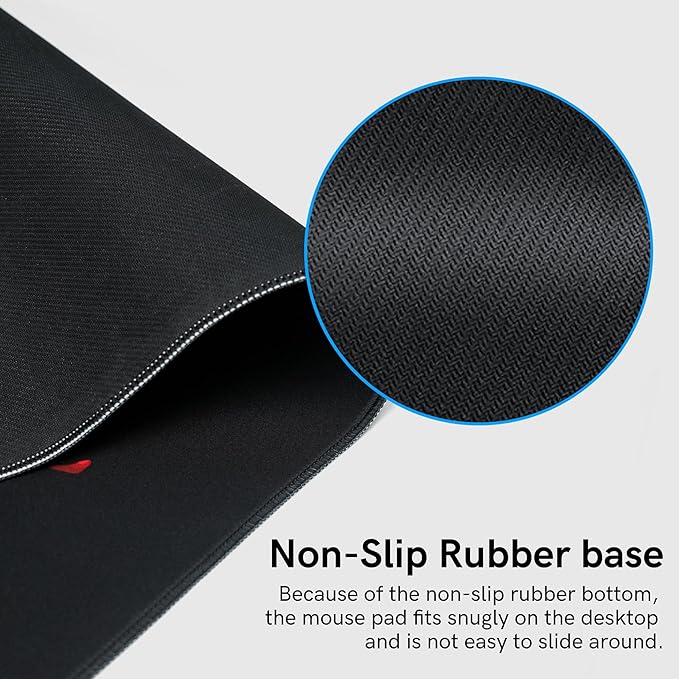 Large Gaming Mouse Pad for Desk, Black Plum Blossoms XXL Mouse Pad, 35.4x15.7 Inch, Waterproof, Non-Slip Rubber Base