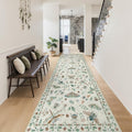 Lahome Insect Washable Runner Rug, 2'6''x8' Soft Hallway Rug Non Slip, Ultra-Thin Kitchen Runners for Hallways with Rubber Backing Carpet for Laundry Bedroom Bathroom(Beige)