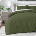 Bare Home Bedding Duvet Cover California King Size - Premium 1800 Super Soft Collection - Lightweight, Cooling - Soft Breathable Bedding Duvet Cover (Cal King, Cypress)