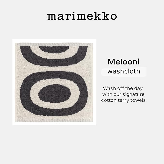 MARIMEKKO Melooni Terry Cotton Wash Cloth 12 x 12
