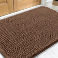 OLANLY Dog Door Mat for Muddy Paws 30x20, Absorbs Moisture and Dirt, Absorbent Non-Slip Washable Doormat, Quick Dry Chenille Mud Mat for Dogs, Entry Indoor Entryway Carpet for Inside Floor, Mocha