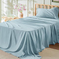 Bedsure Twin Sheets Set - 3 Pieces Soft Twin Bed Sheets - Breathable & Cooling - Hotel Luxury - Easy Care Polyester Microfiber Bedding for Women, Men, Light Blue