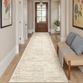 Runner Rug 2'x10' Washable Non-Slip Runner Rugs for Kitchen Bathroom Laundry Room Beige Vintage Floor Carpet Runners for Hallway Entryway