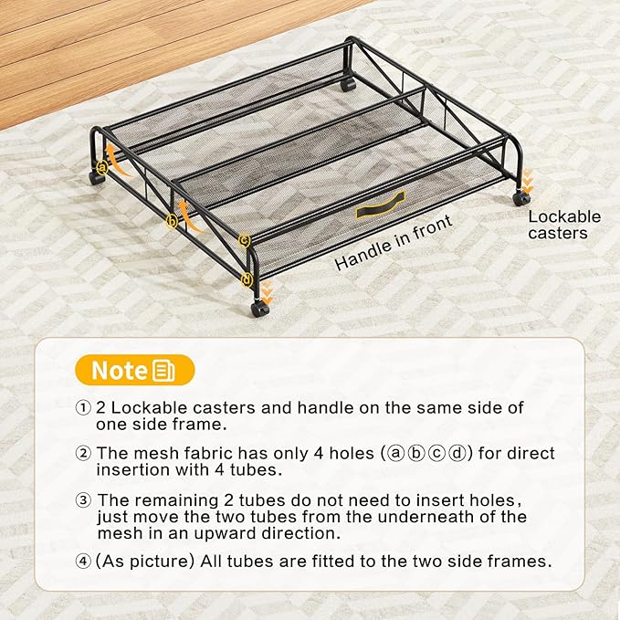 Under Bed Shoe Storage Organizer, 2 Pack Under Bed Storage Containers with Wheels for Under Bed Shoe Organizer Drawer Space Saving for bedroom