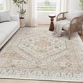 zesthome 6x9 Area Rug, Super Soft Washable Rugs for Living Room, Non-Slip Stain Resistant Vintage Rugs, Ultra-Thin Large Area Rugs