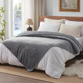 Westinghouse Heated Twin Blanket - Electric With 10 Heating Levels, 1-12 Hours Auto Shut Off, Fast Warming, Machine Washable (62x84 Inches, Light Grey)