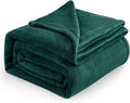 Bedsure GentleSoft Fleece Blankets Queen Size Emerald Green - Bed Blanket Soft Lightweight Plush Fuzzy Cozy Luxury Microfiber, 90x90 inches