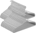 SONGMICS Velvet Hangers 100 Pack, Non-Slip Clothes Hangers with Silver-Colored Swivel Hooks, Slim Space-Saving for Closet, Heavy-Duty, Dove Gray UCRF026GD03S
