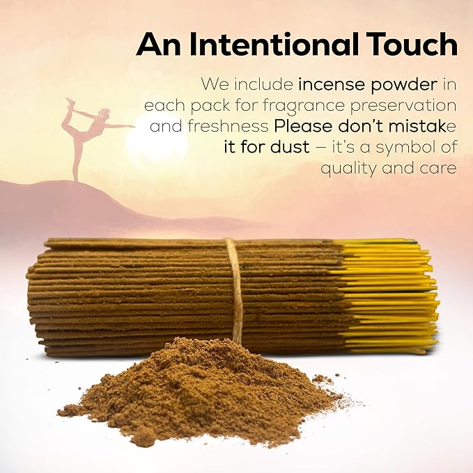 100% Natural Copal Incense Sticks 100 gm Pack, Charcoal Free –– Organic Non Toxic Insence Sticks, Made with Flowers - Meditation Gifts for Spiritual Cleansing