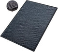 Front Door Mat,2'x6'Indoor Outdoor Door Mat,Heavy Duty Durable Welcome,Commercial Floor Mats Inside Outside Entrance, Waterproof All-Season, All-Weather Non Slip Backing Doormat for Entryway,Black