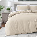 Bare Home Bedding Duvet Cover Oversized Queen - Premium 1800 Super Soft Collection - Lightweight, Cooling - Soft Breathable Bedding Duvet Cover (Oversized Queen, Sand)