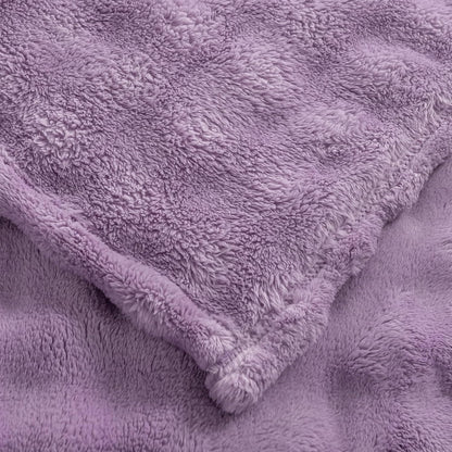 YUSOKI Luxury 3D Bubble Throw Blanket 5lb,All Ages,Home Decoration, (Lilac Purple,90 * 90inches)