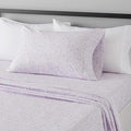 Amazon Basics Lightweight Super Soft Easy Care Wrinkle Free Microfiber 3 Piece Bed Sheet Set with 14-Inch Deep Pockets, Twin, Lavender Paisley, Floral, Kids, Men & Women Bedding